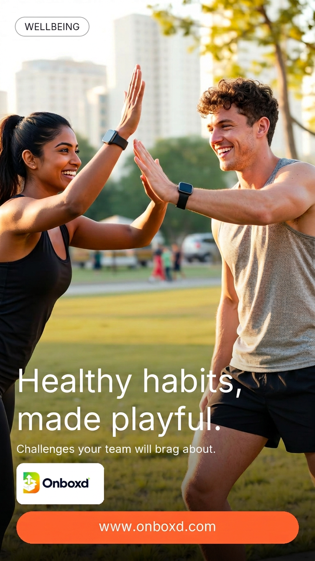Onboxd wellbeing challenges and gamification marketing story